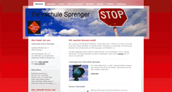 Desktop Screenshot of fahrschule-sprenger.info